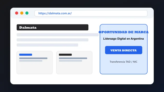 Modelo de aplicación comercial y proyectos digitales para dalmata.com.ar
